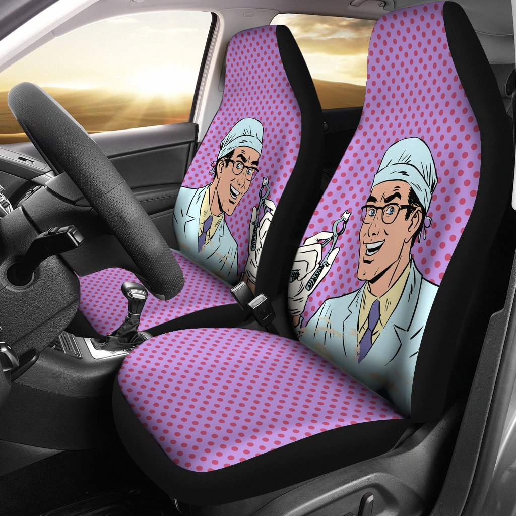 Dental Hygienist Universal Fit Car Seat Covers GearFrost