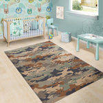 Desert Camouflage Print Area Rug GearFrost