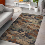 Desert Camouflage Print Area Rug GearFrost