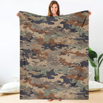 Desert Camouflage Print Blanket