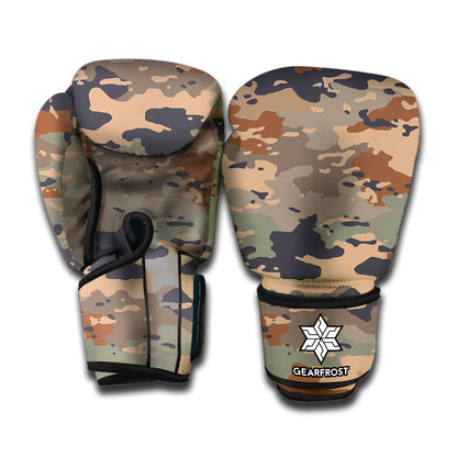 Desert Camouflage Print Boxing Gloves