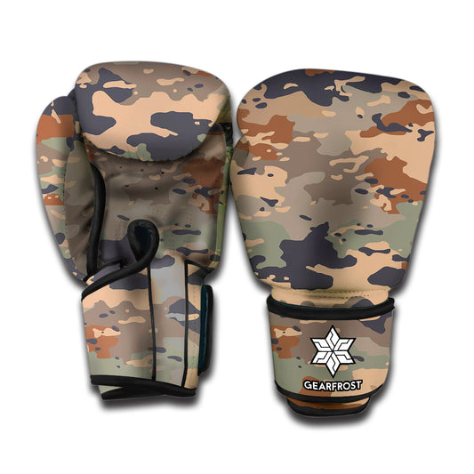 Desert Camouflage Print Boxing Gloves