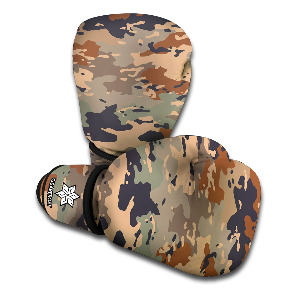 Desert Camouflage Print Boxing Gloves