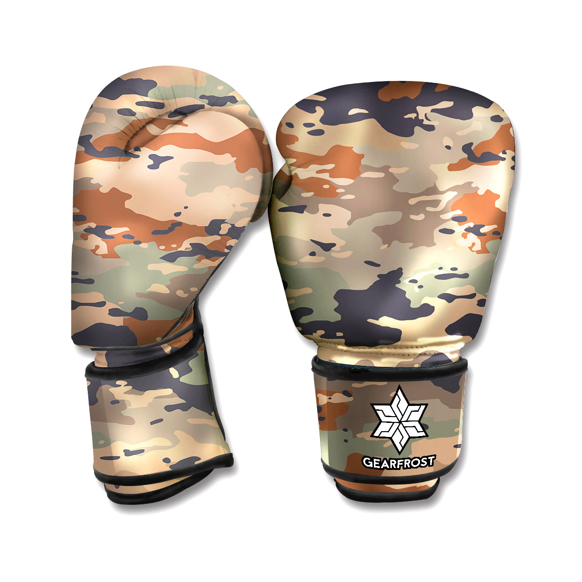 Desert Camouflage Print Boxing Gloves