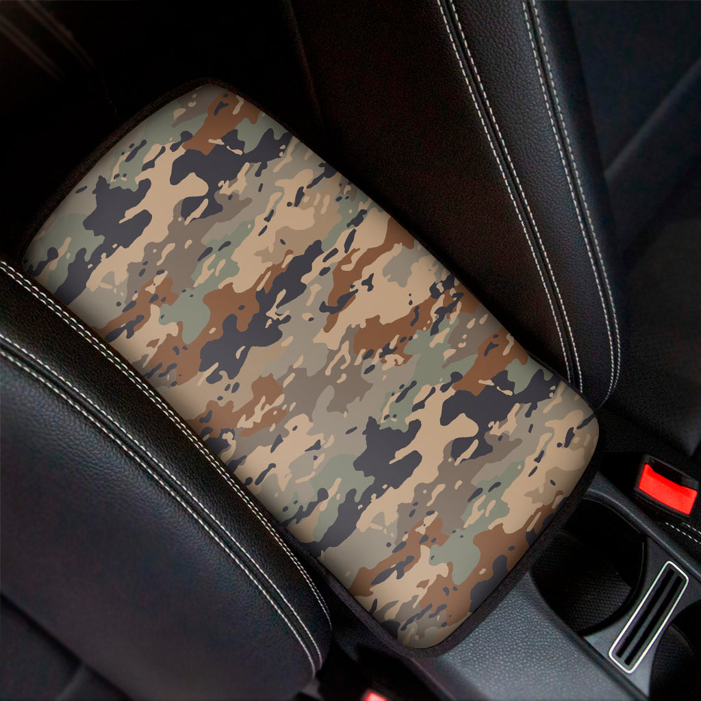 Desert Camouflage Print Car Center Console Cover