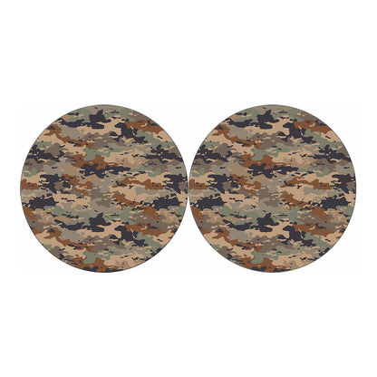 Desert Camouflage Print Car Coasters