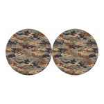 Desert Camouflage Print Car Coasters