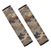 Desert Camouflage Print Car Seat Belt Covers