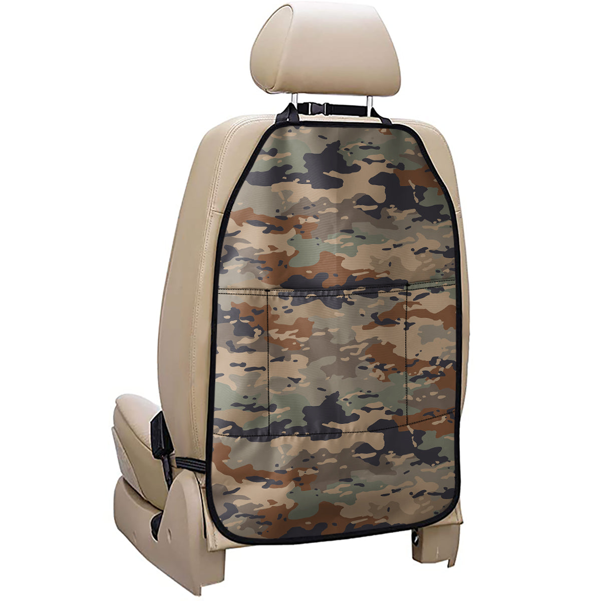 Desert Camouflage Print Car Seat Organizers