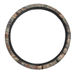 Desert Camouflage Print Car Steering Wheel Cover