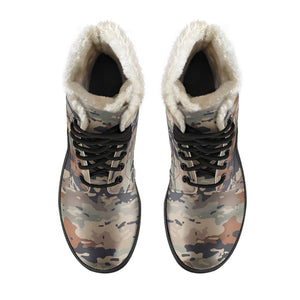 Desert Camouflage Print Comfy Boots GearFrost