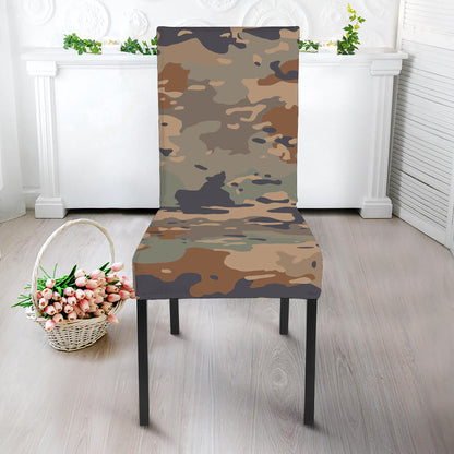 Desert Camouflage Print Dining Chair Slipcover
