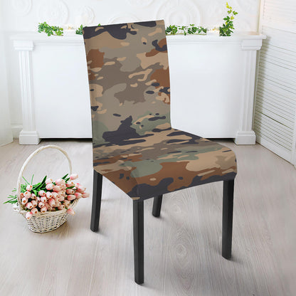 Desert Camouflage Print Dining Chair Slipcover