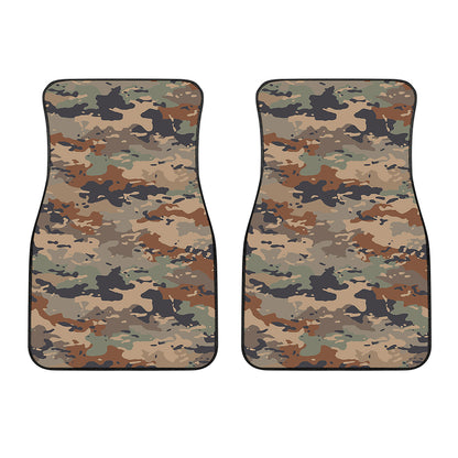 Desert Camouflage Print Front Car Floor Mats