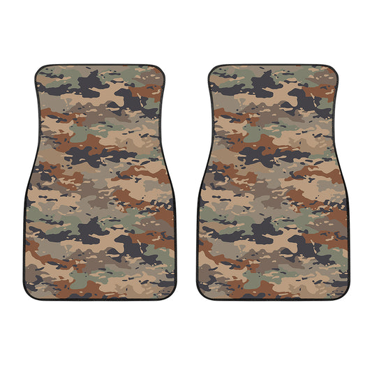 Desert Camouflage Print Front Car Floor Mats