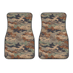Desert Camouflage Print Front Car Floor Mats