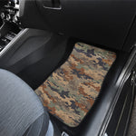 Desert Camouflage Print Front Car Floor Mats