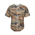 Desert Camouflage Print Men's Baseball Jersey