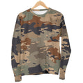 Desert Camouflage Print Men's Crewneck Sweatshirt