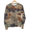 Desert Camouflage Print Men's Crewneck Sweatshirt GearFrost