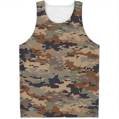 Desert Camouflage Print Men's Tank Top