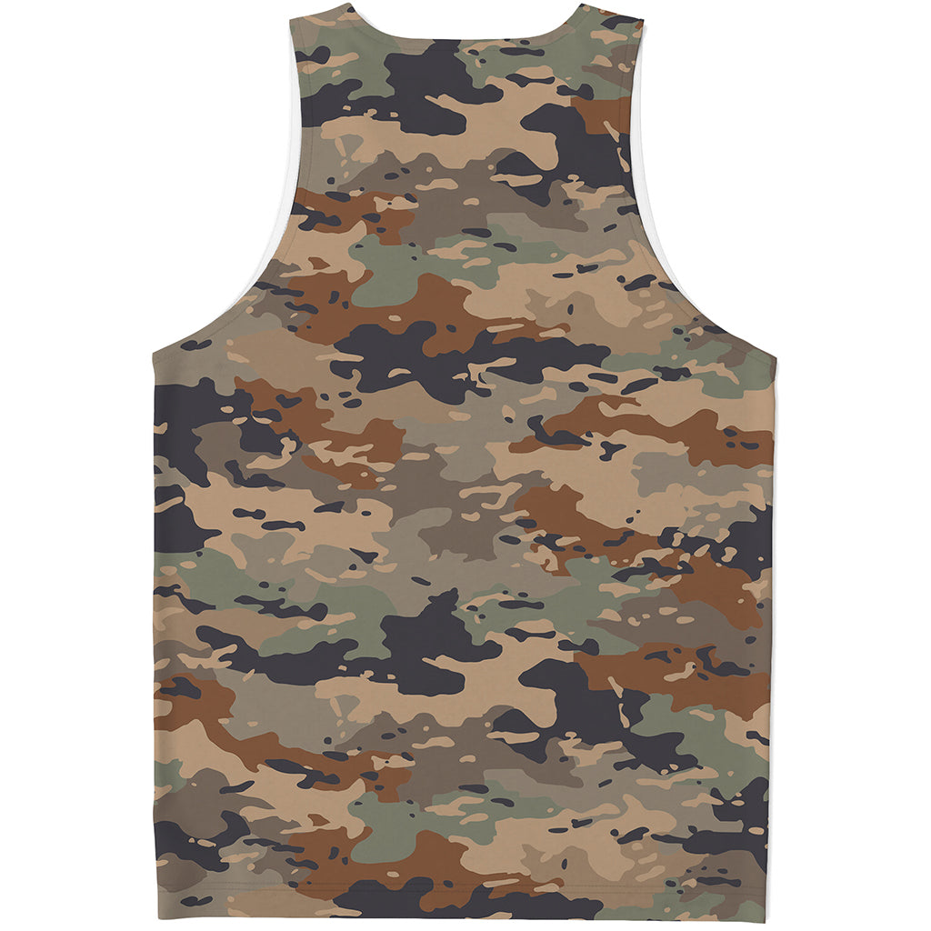 Desert Camouflage Print Men's Tank Top