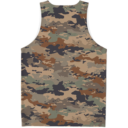 Desert Camouflage Print Men's Tank Top