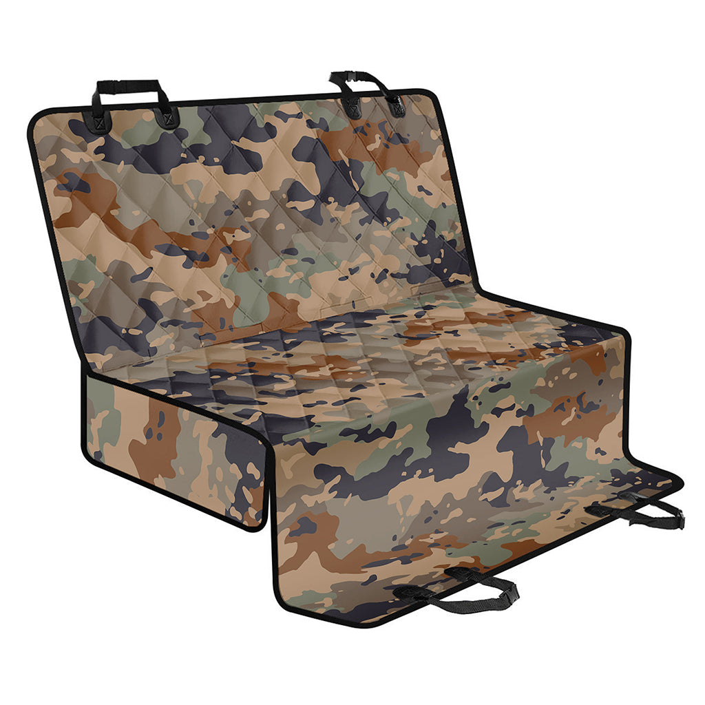 Desert Camouflage Print Pet Car Back Seat Cover