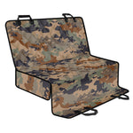 Desert Camouflage Print Pet Car Back Seat Cover