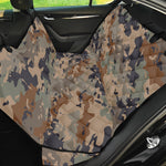 Desert Camouflage Print Pet Car Back Seat Cover
