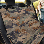 Desert Camouflage Print Pet Car Back Seat Cover