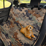Desert Camouflage Print Pet Car Back Seat Cover