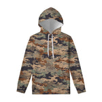 Desert Camouflage Print Pullover Hoodie
