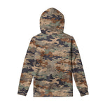 Desert Camouflage Print Pullover Hoodie