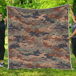 Desert Camouflage Print Quilt