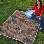 Desert Camouflage Print Quilt