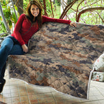 Desert Camouflage Print Quilt
