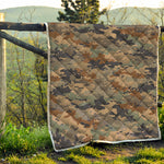 Desert Camouflage Print Quilt