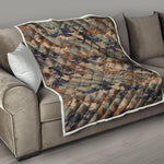 Desert Camouflage Print Quilt
