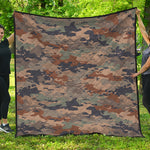 Desert Camouflage Print Quilt