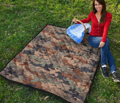 Desert Camouflage Print Quilt
