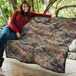 Desert Camouflage Print Quilt