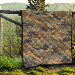 Desert Camouflage Print Quilt