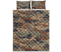 Desert Camouflage Print Quilt Bed Set