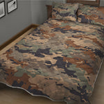 Desert Camouflage Print Quilt Bed Set