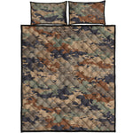 Desert Camouflage Print Quilt Bed Set
