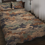 Desert Camouflage Print Quilt Bed Set