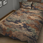 Desert Camouflage Print Quilt Bed Set