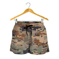 Desert Camouflage Print Women's Shorts