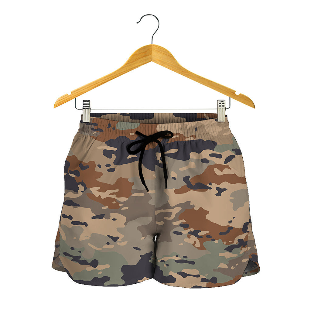 Desert Camouflage Print Women's Shorts